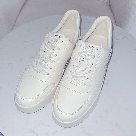 VINCE - Warren Court Leather Sneaker Women Size 10 M - Picture 5 of 6